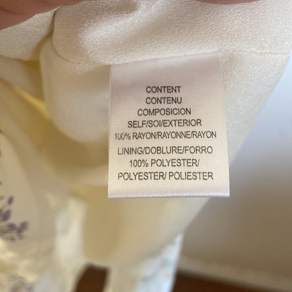 WAYF white floral front tie midi dress - Picture 8 of 8